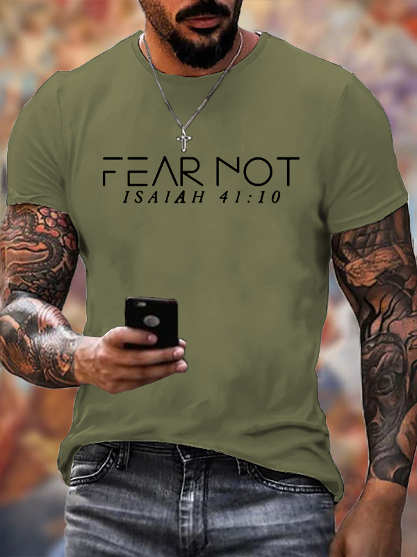 Classic Cotton Tee - Fear Not Isaiah 41:10