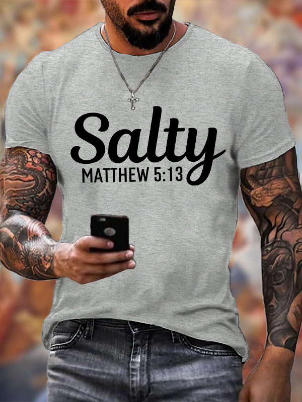 Classic Cotton Tee - Salty Matthew 5:13 T-shirt