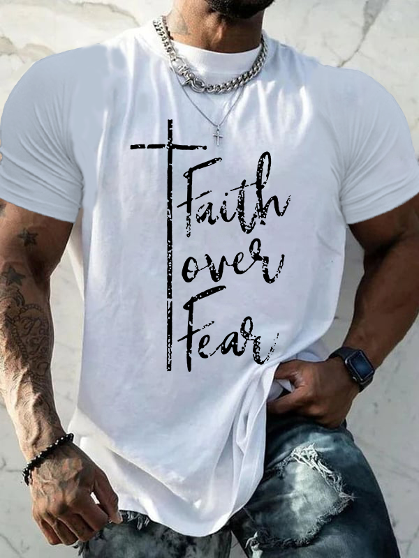 Classic Cotton Tee - Faith Over Fear