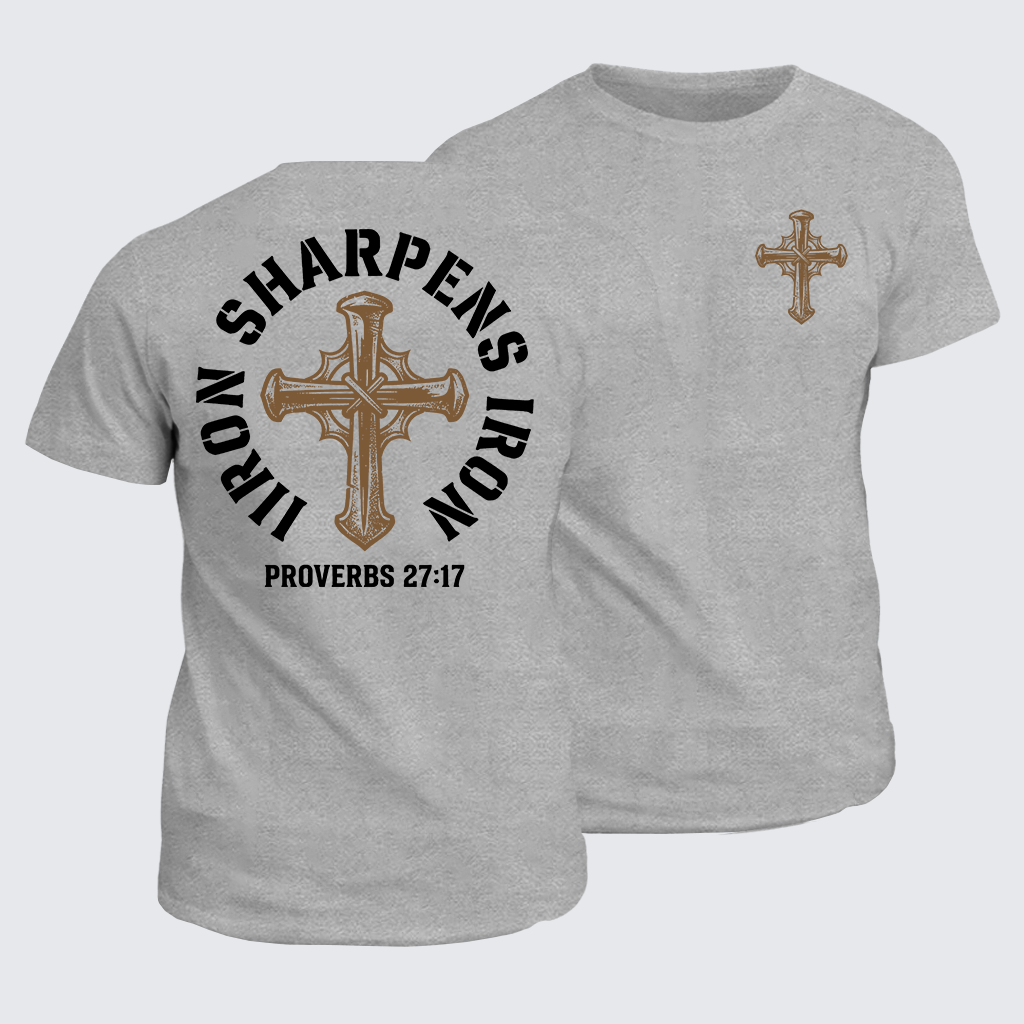 Classic Cotton Tee - Iron Sharpens Iron - Proverbs 27:17