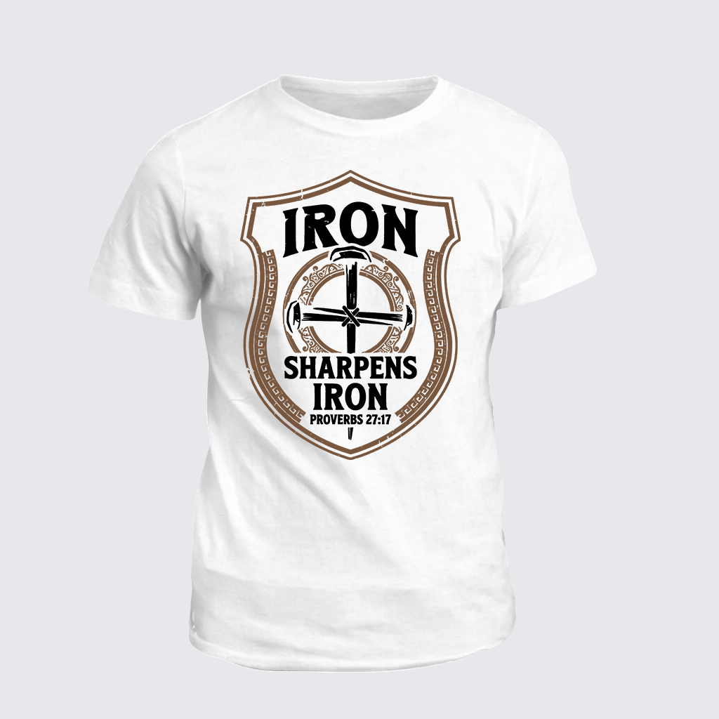 Classic Cotton Tee - Iron Sharpens Iron - Proverbs 27:17