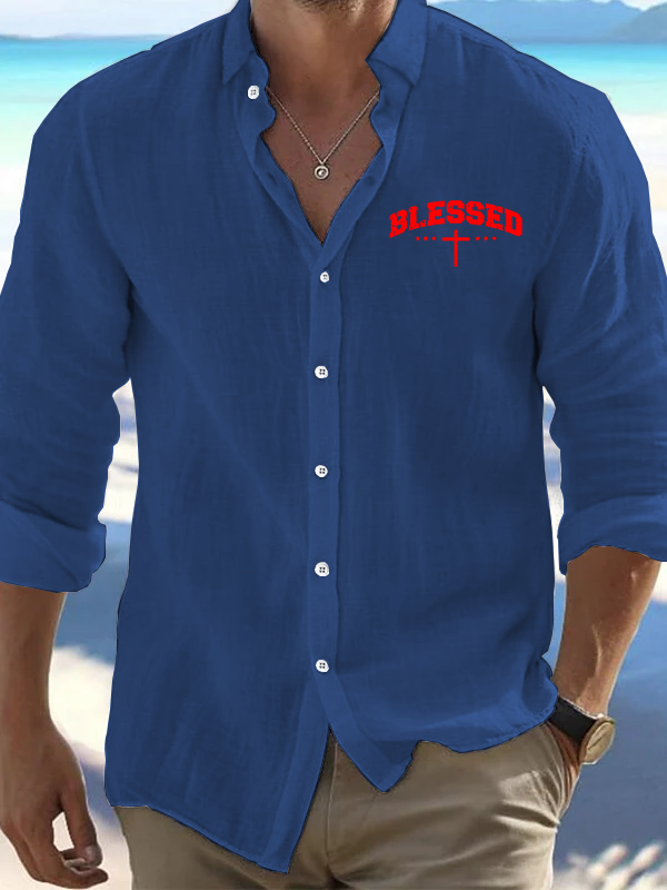 Blessed Cross Christian Resort Casual Shirt