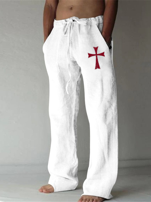 Knights Templar Crusader Cross Christian Beach Pants