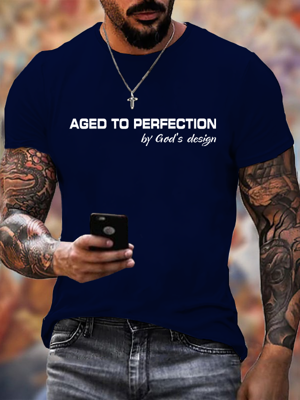 Classic Cotton Tee - Aged to Perfection by God's Design