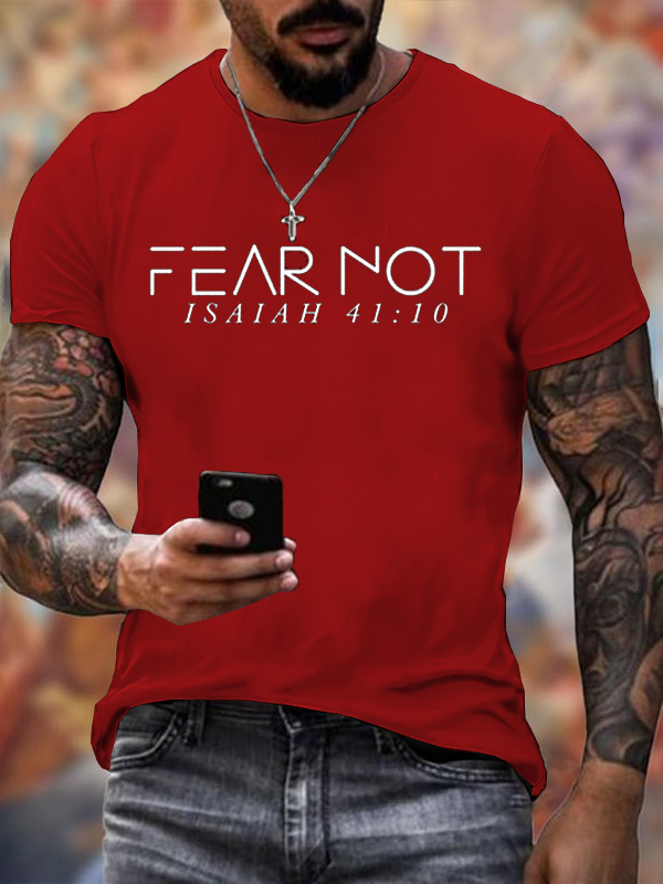 Classic Cotton Tee - Fear Not Isaiah 41:10