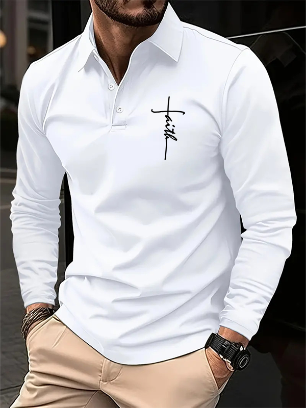 Faith Long Sleeve Polo Shirt