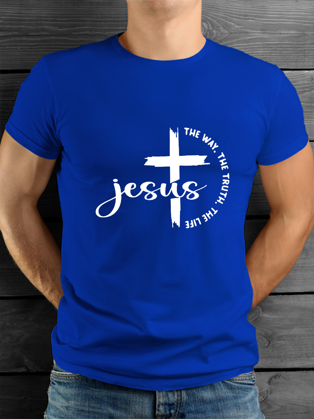 Classic Cotton Tee - Jesus The Way The Truth The Life