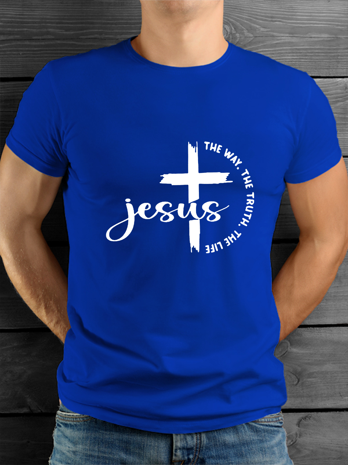 Classic Cotton Tee - Jesus The Way The Truth The Life