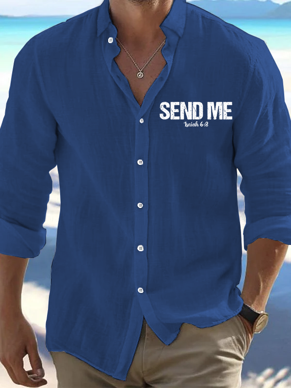 Men's Isaiah 6:8 - SEND ME Casual Shirt