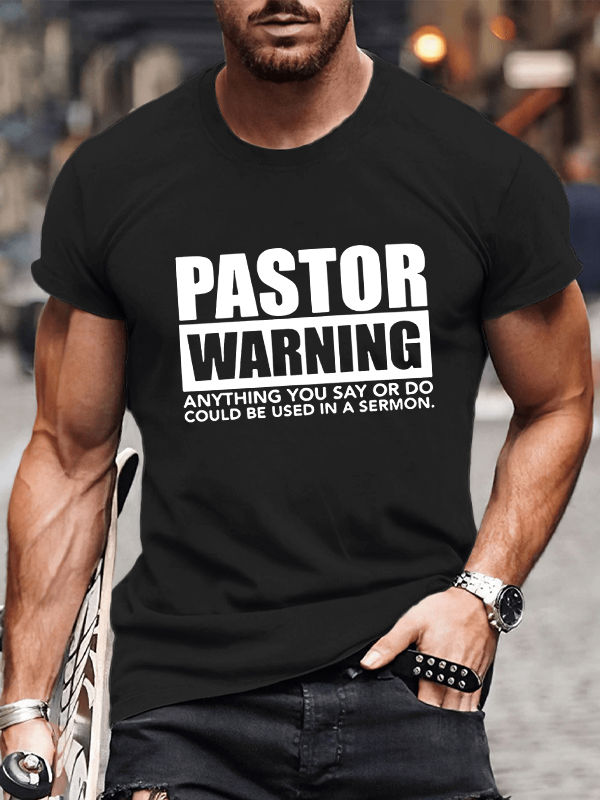 Classic Cotton Tee - Pastor Warning