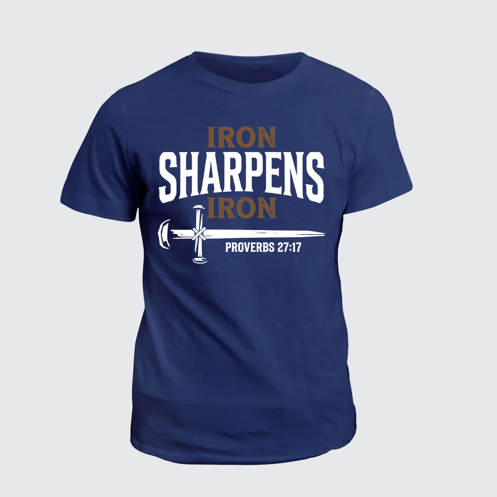 Classic Cotton Tee - Iron Sharpens Iron - Proverbs 27:17