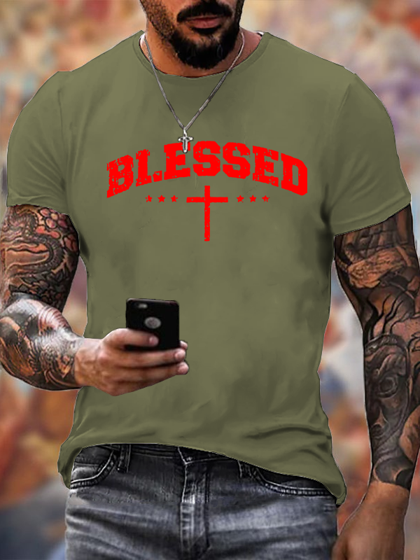 Classic Cotton Tee - Blessed Cross