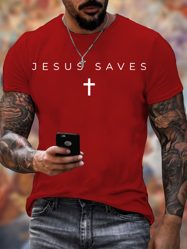 Classic Cotton Tee - Jesus Saves
