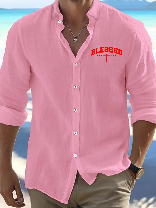Blessed Cross Christian Resort Casual Shirt