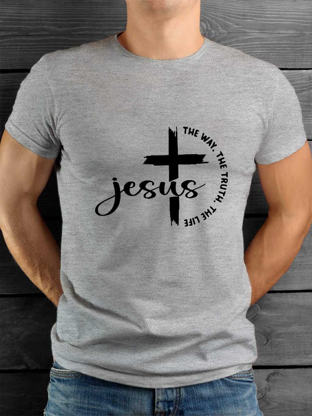 Classic Cotton Tee - Jesus The Way The Truth The Life