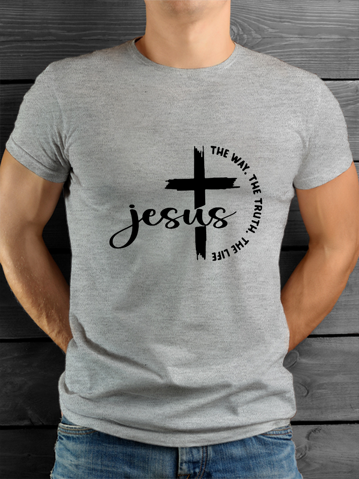 Classic Cotton Tee - Jesus The Way The Truth The Life