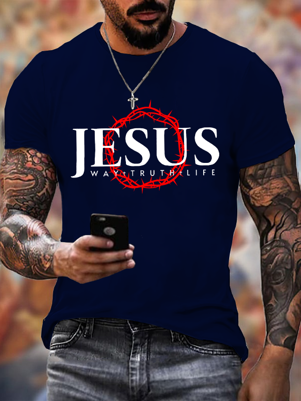 Classic Cotton Tee - Jesus Way Truth Life