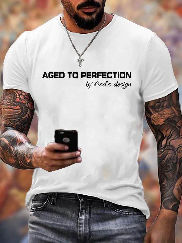 Classic Cotton Tee - Aged to Perfection by God's Design