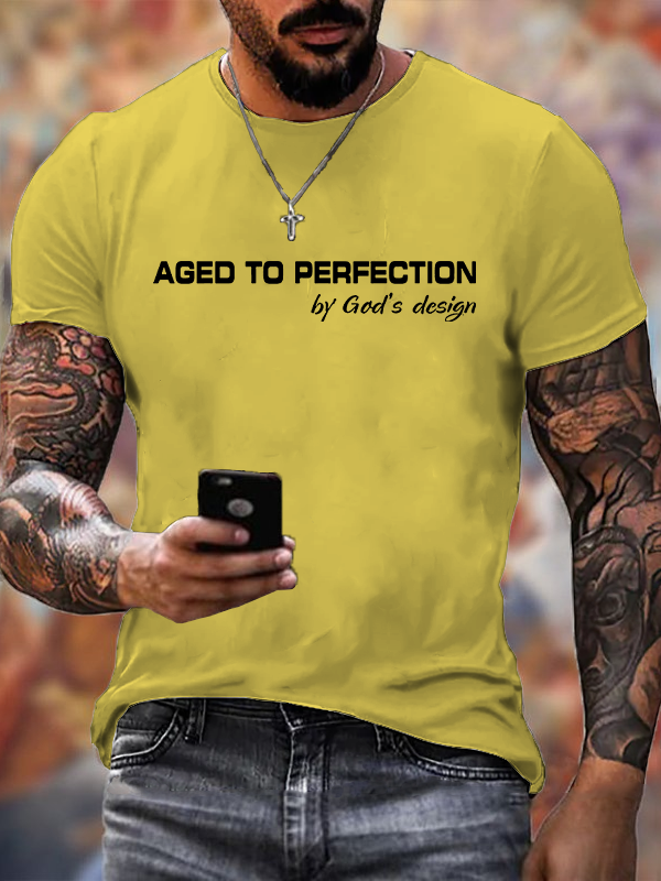 Classic Cotton Tee - Aged to Perfection by God's Design