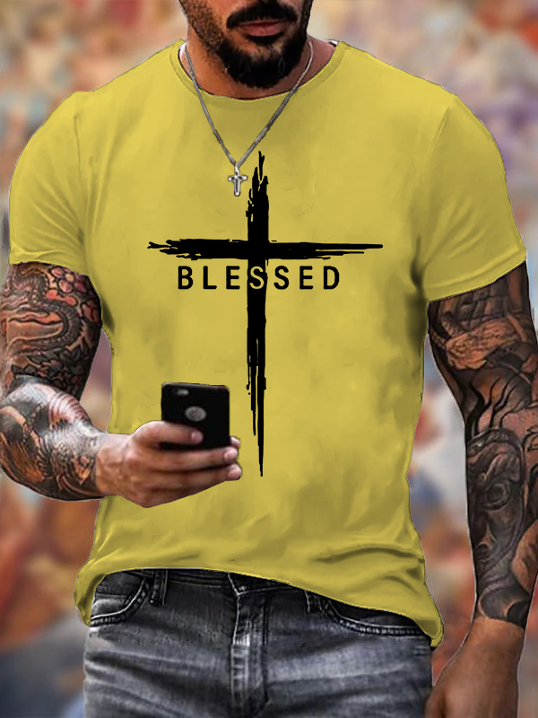 Classic Cotton Tee - Blessed Cross