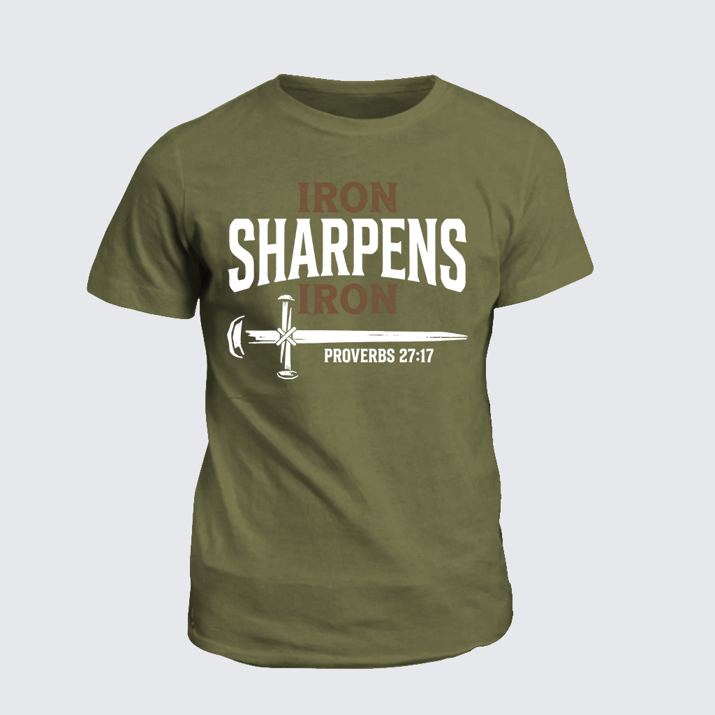 Classic Cotton Tee - Iron Sharpens Iron - Proverbs 27:17