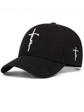 Faith Cross Embroidery Outdoor Casual Baseball Cap