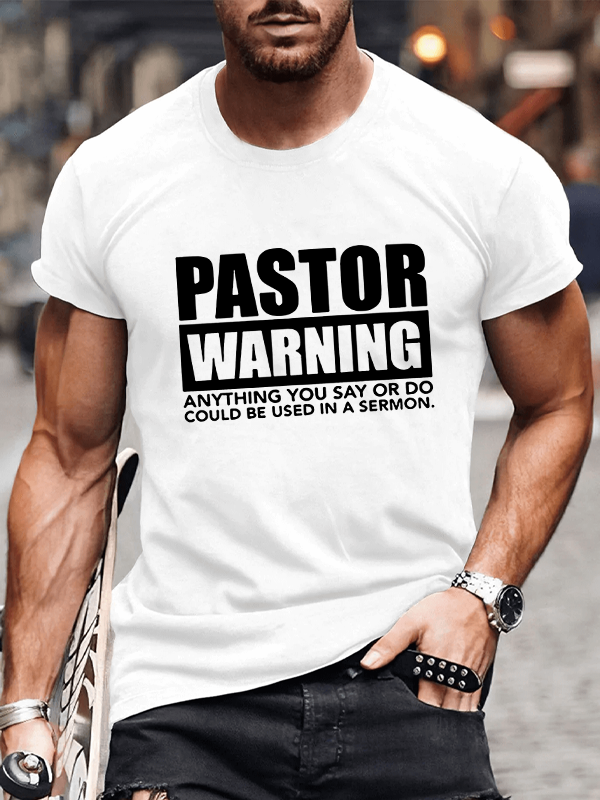 Classic Cotton Tee - Pastor Warning