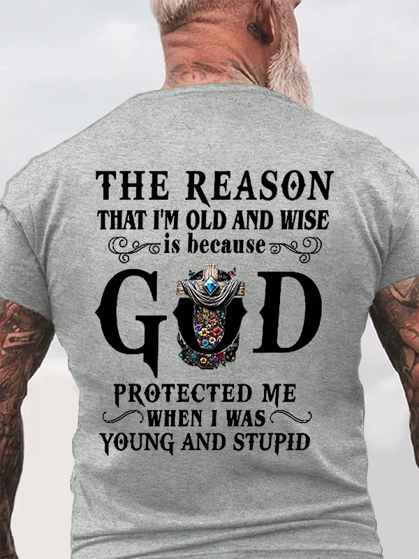 Classic Cotton Tee - Men's Casual Faith God Alphabet