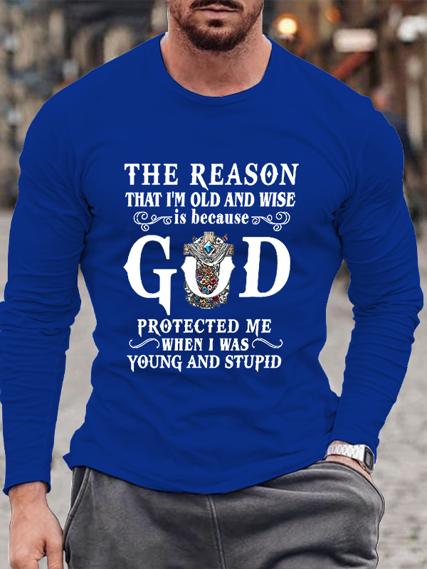 Casual Faith God Alphabet Long Sleeve T-Shirt