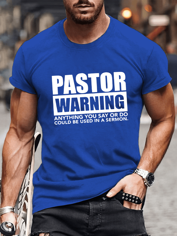 Classic Cotton Tee - Pastor Warning