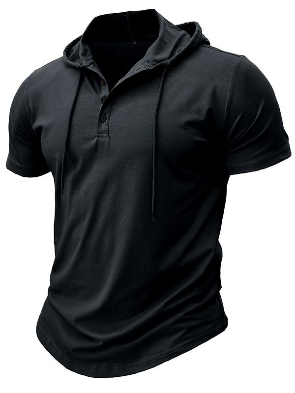 I Am Mixed Half Jesus & Half Peter Christian Hooded Henley T Shirt