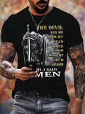 Classic Cotton Tee - The Devil Saw Me with My Head Down and Thought He'd Won Until I Said Amen