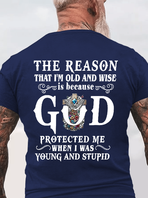 Classic Cotton Tee - Men's Casual Faith God Alphabet