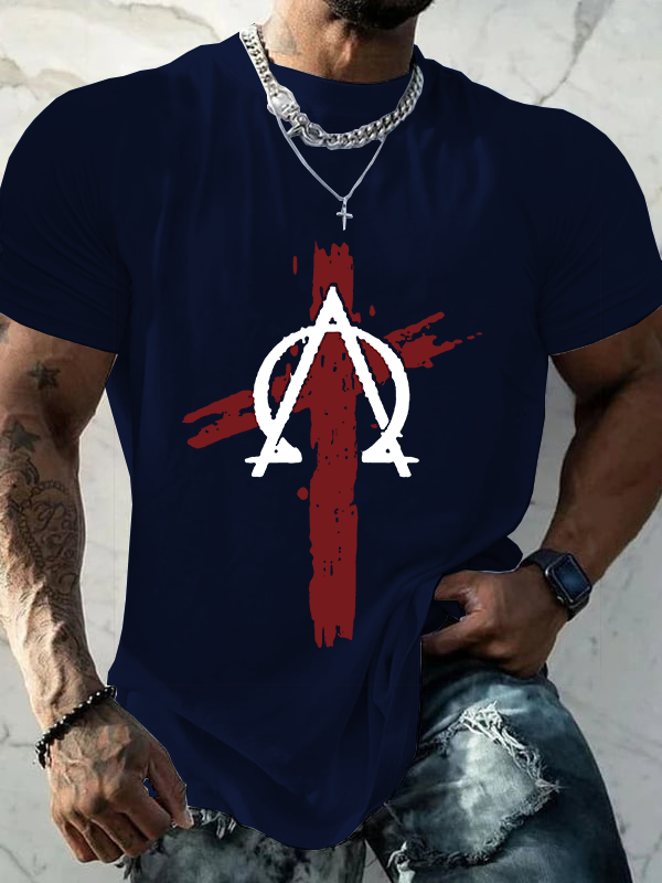 Classic Cotton Tee - Cross Crew Neck