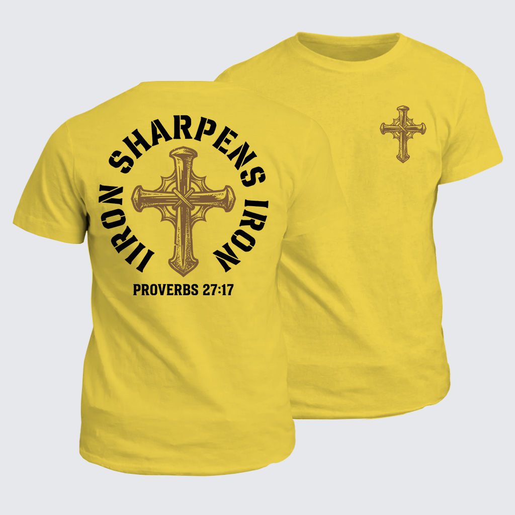 Classic Cotton Tee - Iron Sharpens Iron - Proverbs 27:17