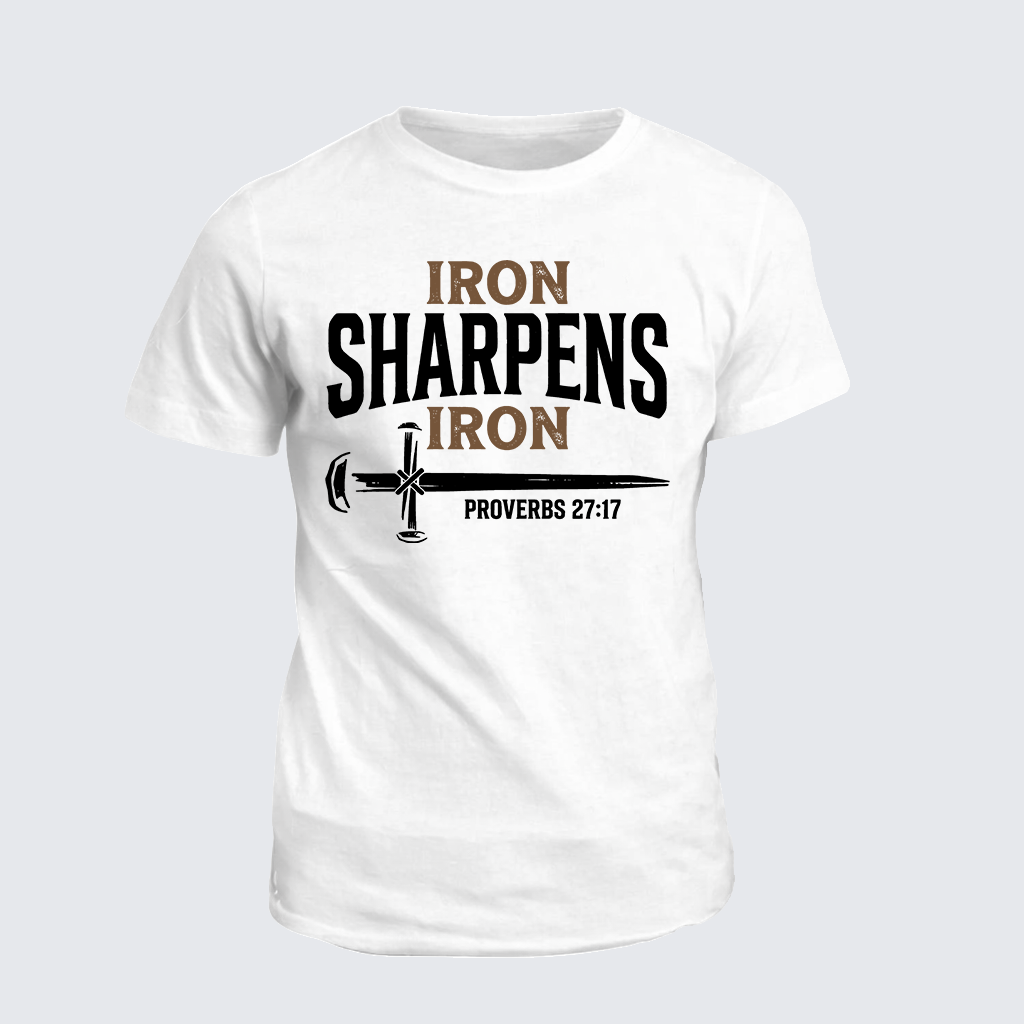 Classic Cotton Tee - Iron Sharpens Iron - Proverbs 27:17