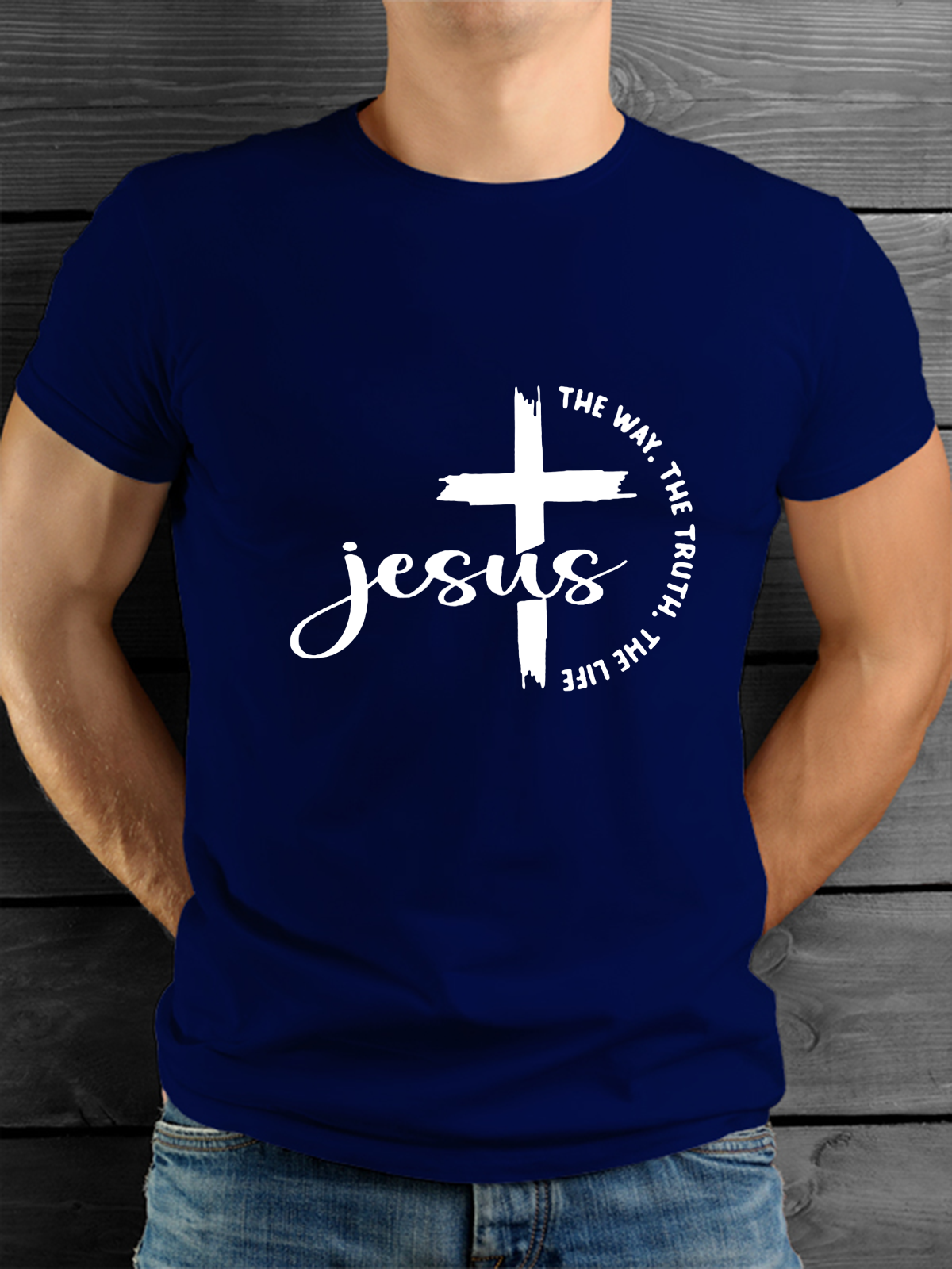 Classic Cotton Tee - Jesus The Way The Truth The Life