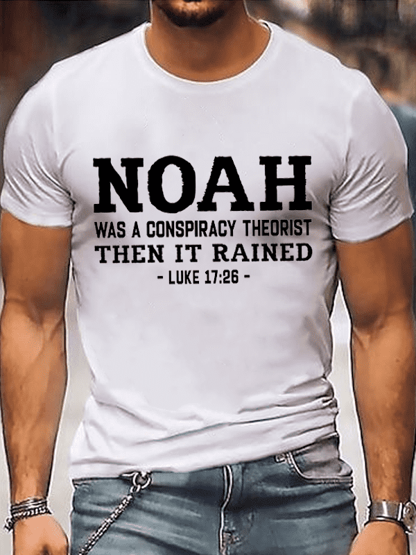 Classic Cotton Tee - Noah Conspiracy Theorist Crew Neck Tee