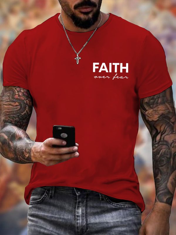 Classic Cotton Tee - Faith over Fear Christian Cotton T-shirt