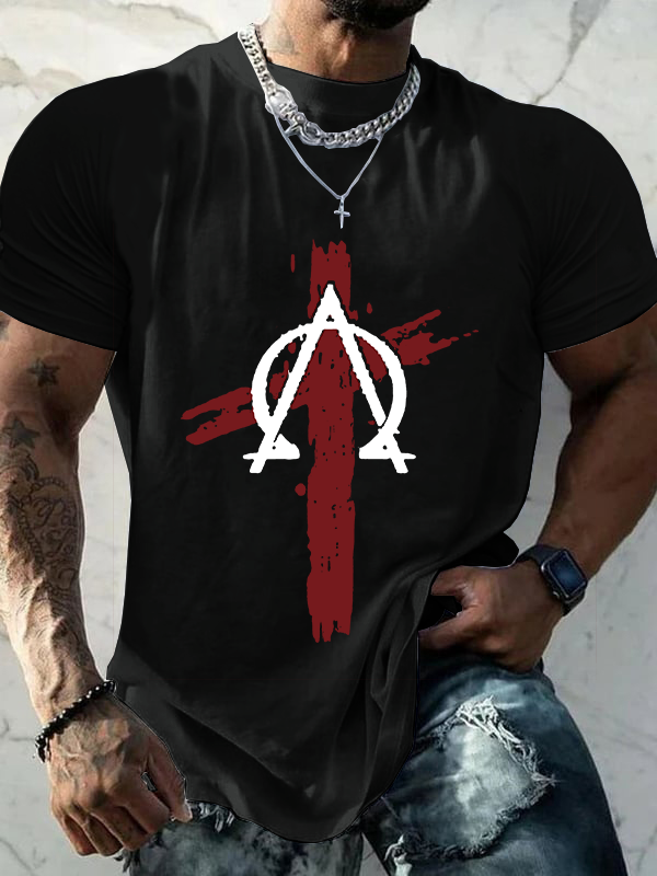 Classic Cotton Tee - Cross Crew Neck