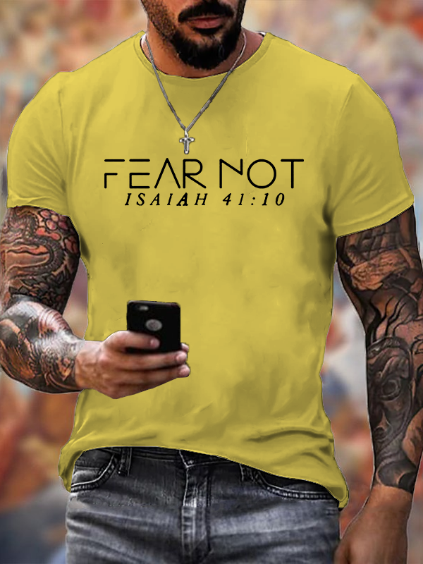 Classic Cotton Tee - Fear Not Isaiah 41:10