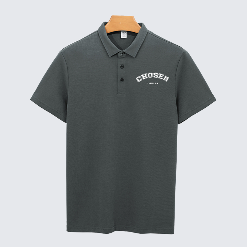 Chosen Christian Cotton Short Sleeve Polo Shirt