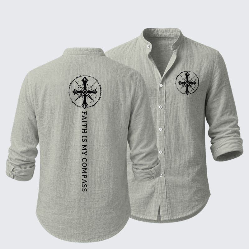 Faith Is My Compass Resort Casual Shirt