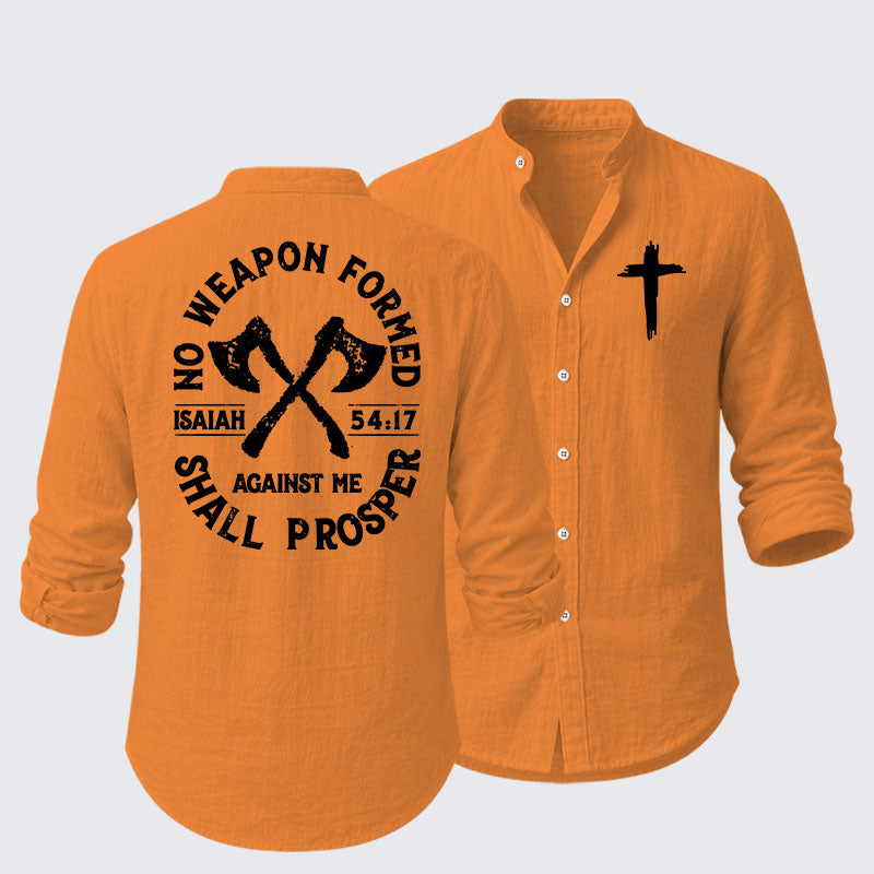 No Weapon Formed Shall Prosper - Isaiah 54:17 Resort Casual Shirt