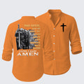 The Devil Saw Me with My Head Down and Thought He'd Won Until I Said Amen Resort Casual Shirt