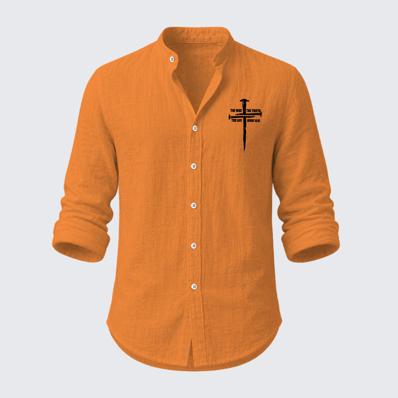 The Way The Truth The Life Resort Casual Shirt