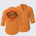 Walk By Faith Not By Sight 2 Corinthians 5:7  Resort Casual Shirt