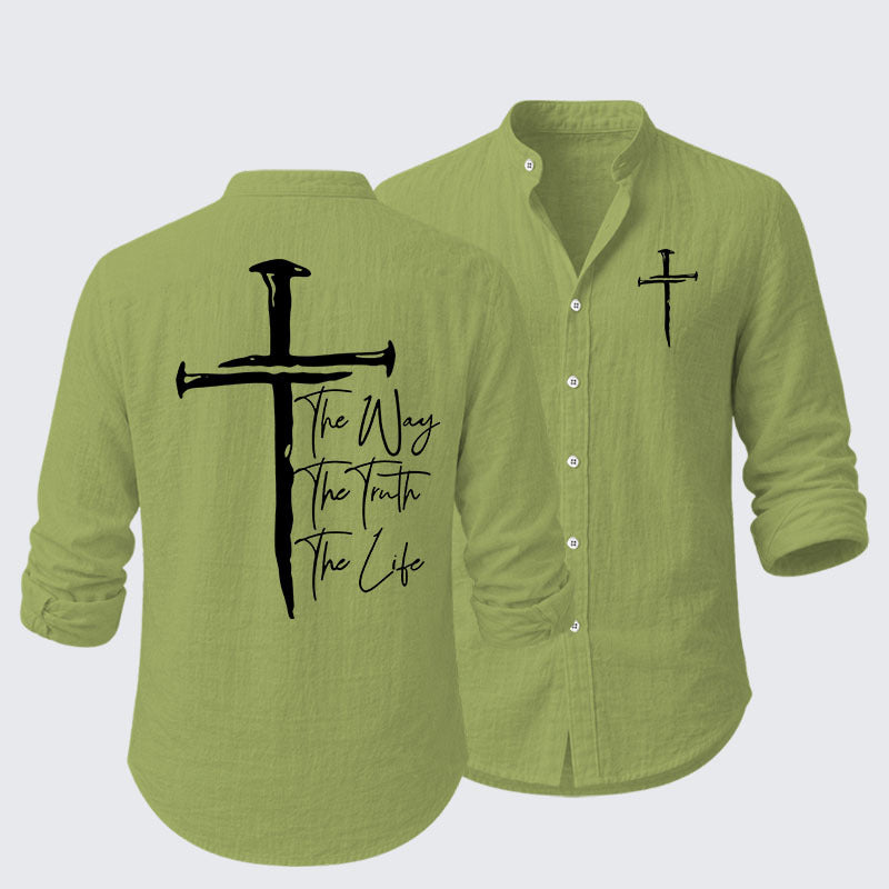 Jesus The Way The Truth The Life  Resort Casual Shirt