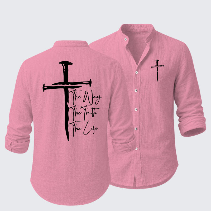 Jesus The Way The Truth The Life Resort Casual Shirt