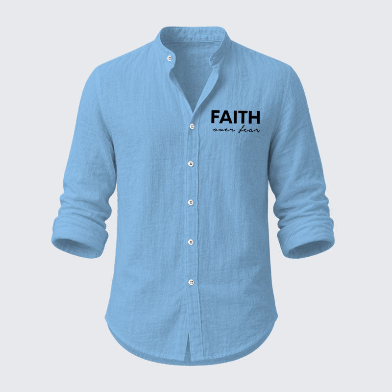 Faith over Fear Resort Casual Shirt